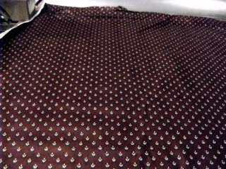 dark maroon small print pol cotton DRAPERY FABRIC uphol  