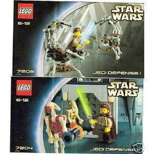 Star Wars Lego Jedi Defense, 7203 & 7204  Toys & Games  