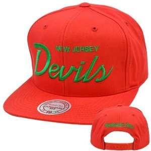   Throwback Logo Snapback Hat NZ925 New Jersey Devils