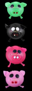 Colorful Splat Smash Venting Squish Pig Ball Joke Toy  