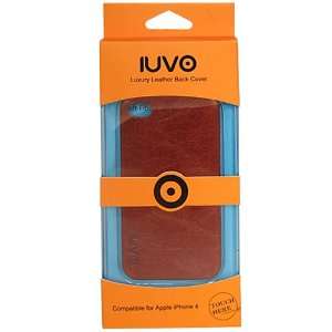  IUVO Fire Brick Genuine Leather Back Cover for Apple 