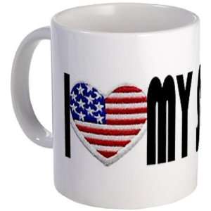 Military Backer I Heart My Soldier Mug 