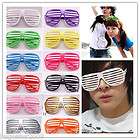 12 color Shutter Shades Glasses Sunglasses