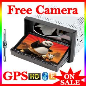   Car Stereo DVD Radio Player iPod BT FM HD Touch Screen+GPS+CAMERA+MAP