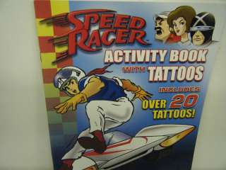 new Speed Racer activity coloring book 20 tattoos  
