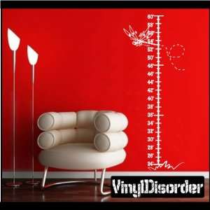  Growth Chart with Dragon Flies Child Teen Vinyl Wall Decal 