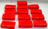 Lot 12 Blocks Polymer Clay Crafts Sculpting Art New RED  