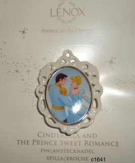 Lenox Disney CINDERELLA & PRINCE CHARMING SWEET ROMANCE PIN new  