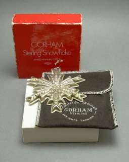 Gorham Sterling Silver Christmas Cross Ornament 1978  