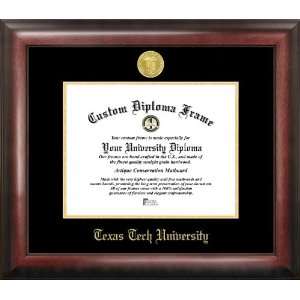  Texas Tech University Gold Embossed Diploma Frame Sports 