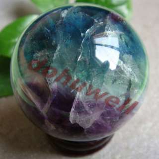 d0106 Rainbow Fluorite Crystal Sphere Ball Healing 45mm  