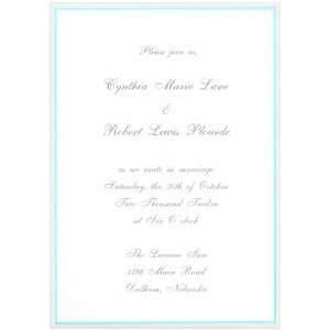  Printable Wedding Invitation   Tiffany Border   Pearl Aqua (50 