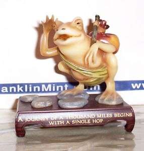 Franklin Mint Frog of Fortitude Wit & Wisdom Sculpture  