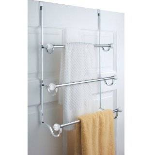  Aquatico Over The Door Towel Rack, Chrome