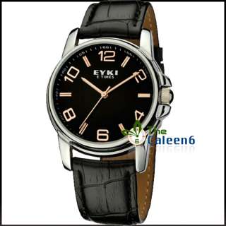 NEW Luxury Date Week EYKI Men Water Resistant Wrist Watch 4 Colors 