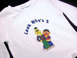 Personalized Custom Sesame Street Bert Ernie Long Sleeve Shir  