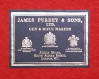Vintage JAMES PURDEY& SONS 12 Gauge Shotgun Gun Cleaning Kit  