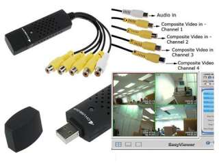 New 4 Channel USB2.0 DVR Video Audio Capture Adapter Card CCTV 