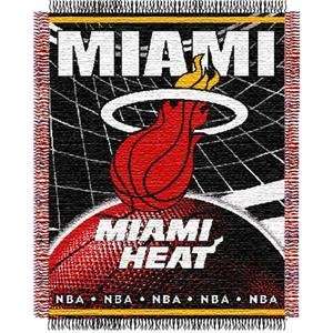  Miami Heat Triple Woven Jacquard NBA Throw (019 Series) by 