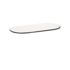  Oval Conference Table Top, 96w x 48d, Light Gray