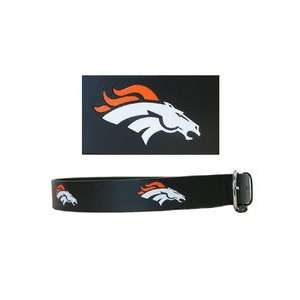  Embossed NFL Leather Belt   Denver Broncos Sports 