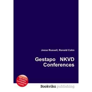  Gestapo NKVD Conferences Ronald Cohn Jesse Russell Books