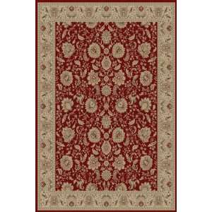  Tayse Empire 2530 Red 53 Round Area Rug