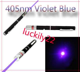 5mW 405nm Violet Purple Blue Laser Light Pointer Pen 01  