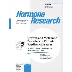  Growth and Metabolic Disorders in Chronic Paediatric 