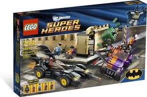 2012 LEGO 6864 THE BATMOBILE AND THE TWO FACE CHASE, DC UNIVERSE SUPER 