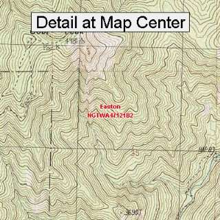  USGS Topographic Quadrangle Map   Easton, Washington 