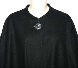 ULLA POPKEN Wool Cape Poncho Wrap Coat Plus Size 12/22 NEW  