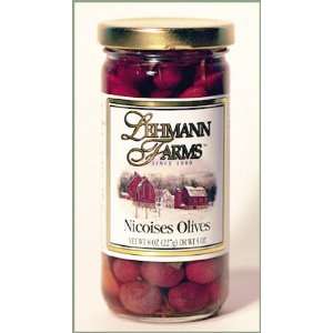 Nicoises Olives w/ Lemon / 8 oz Jar/ 6 Jars  Grocery 