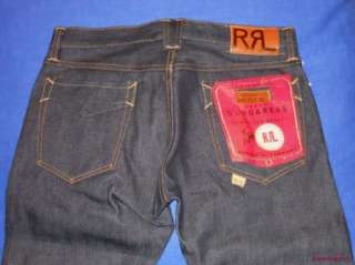 NWT $360 Ralph Lauren RRL Raw Selvedge Jeans 34  