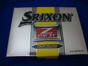 NEW 2011 SRIXON Z STAR XV YELLOW GOLF BALLS 1DZ 653427041516  