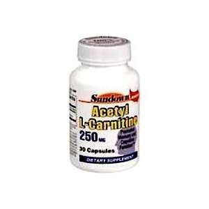  Sundown Acetyl L Carnitine, 30 Caplets (Pack of 3) Health 