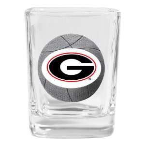  Georgia Basketball Square Shot Glass