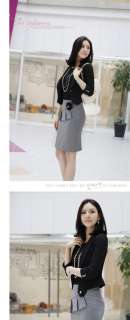  Korea Womens Casual Slim Cropped Sleeve Suits OL Lady Blazer Jackets 