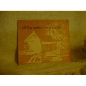 All Vermont in One Country Chamber of commerce  Books