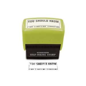   Should Know Self inking Office Stamp By Knock Knock