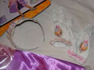 Disney Tangled Rapunzel Costume Dress 4 6 Disguise NEW  