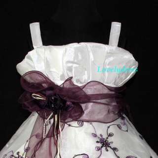 NEW Flower Girl Wedding Pageant Party Dress Outfit Children Wear Set 