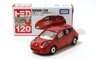 TOMICA NISSAN LEAF MAROON EARLY VERSION #120 2011  