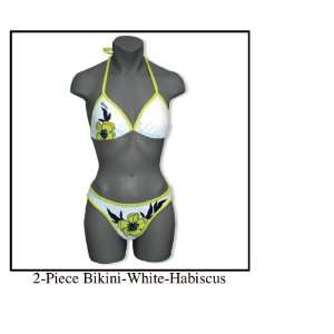  Corona Hibiscus Bikini Two Piece Bathing Suit