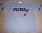 Rare Button Down BUFFALO BISONS Road Jersey YOUTH XL New York Mets l