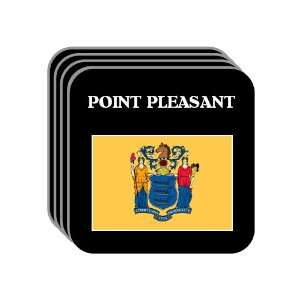 US State Flag   POINT PLEASANT, New Jersey (NJ) Set of 4 Mini Mousepad 