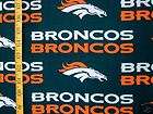 NFL DENVER BRONCOS BLUE 100% COTTON FABRIC BY THE YARD