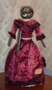   for a Antique Greiner Papier Mache Shoulder Head Doll Old Body Dress