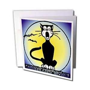  TNMGraphics Animals   Midnight Cat Singer   Greeting Cards 