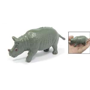  Como Mini Realistic Hard Plastic Rhinoceros Toy for Kids Toys & Games